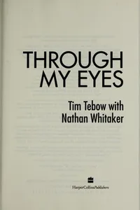 Capa de Through my eyes