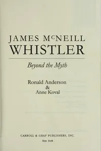 Cover of James McNeill Whistler