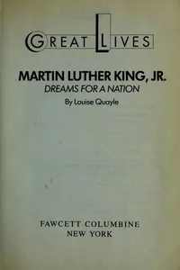 Cover of Martin Luther King, Jr