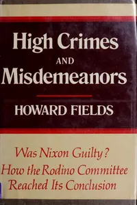 High crimes and misdemeanors