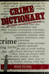 Crime dictionary