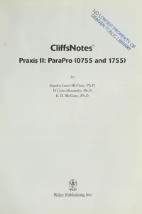Cliffsnotes praxis II