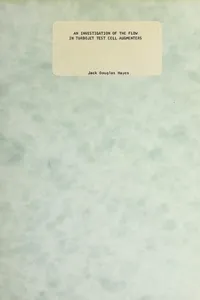 An investigation of the flow in turbojet test cells and augmenters