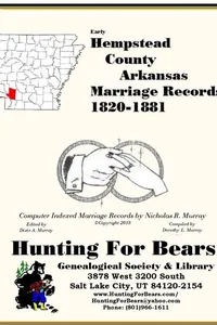 Early Hempstead County Arkansas Marriage Records 1819-1929