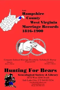 Cover of Hampshire Co West Virginia Marriages 1816-1900 by Nicholas Russell Murray