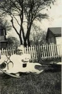 Riding a wooden horse