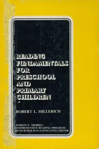 Reading fundamentals for preschool and primary children