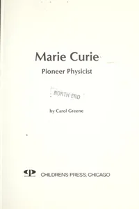 Marie Curie, pioneer physicist