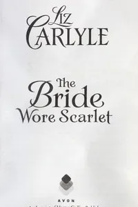 Cover of The bride wore scarlet