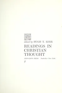 Readings in Christian thought