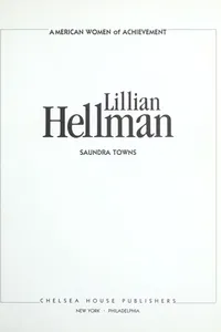 Capa de Lillian Hellman