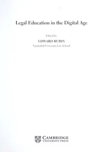 Cover of Legal education in the digital age