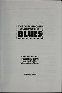 The Down Home guide to the blues