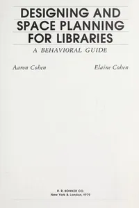 Designing and space planning for libraries