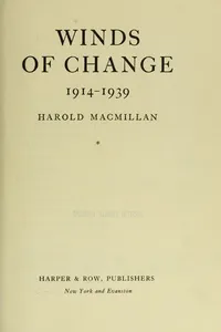 Winds of change, 1914-1939