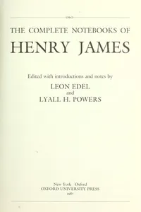 The complete notebooks of Henry James