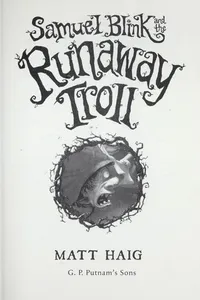 Capa de Samuel Blink and the runaway troll por Matt Haig