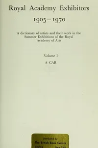 Royal Academy exhibitors, 1905-1970