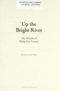 Capa de Up the bright river por Philip José Farmer