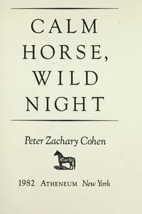 Calm horse, wild night