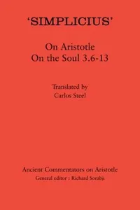 Simplicius
            
                Ancient Commentators on Aristotle