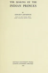 The making of the Indian princes