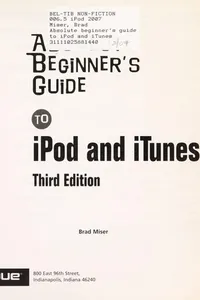 Absolute beginner's guide to iPod & iTunes