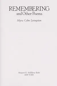 Remembering and other poems