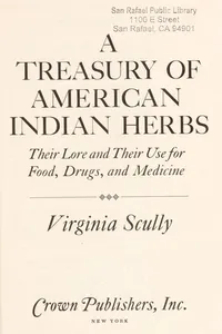 A treasury of American Indian herbs