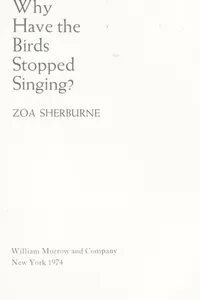 Why have the birds stopped singing?