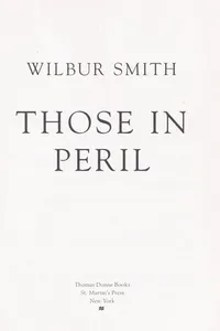 Capa de Those in Peril por Wilbur Smith