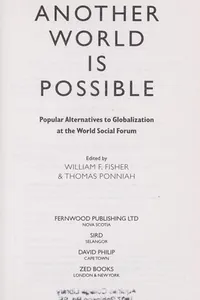 Capa de Another world is possible