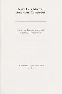 Mary Carr Moore, American composer