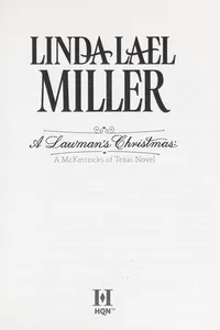 Capa de A lawman's Christmas por Linda Lael Miller