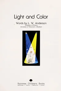 Cover of Light and color