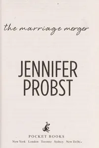 Cover of The marriage merger by Jennifer Probst