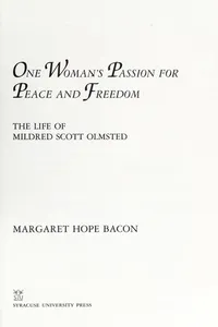 One woman's passion for peace and freedom