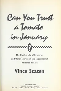 Cover of Can you trust a tomato in January?