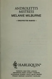 Capa de Androletti's Mistress por Melanie Milburne