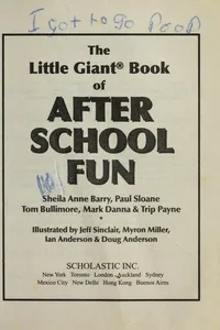 Little giant book of after school fun