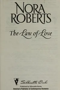 Capa de The law of love (Law is a Lady / Lawless) por Nora Roberts