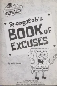 SpongeBob's book of excuses