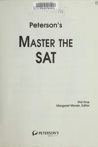 Peterson's Master the SAT