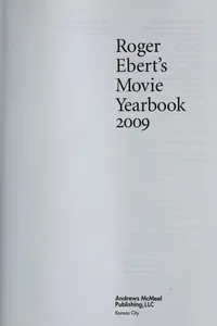 Cover of Roger Ebert's movie yearbook 2009 by Roger Ebert