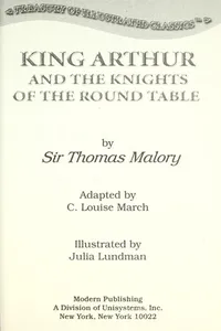 Capa de King Arthur and the Knights of the Round Table