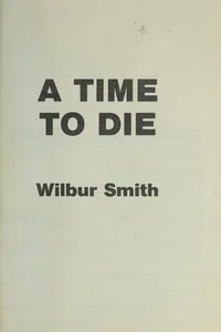 Cover of A time to die