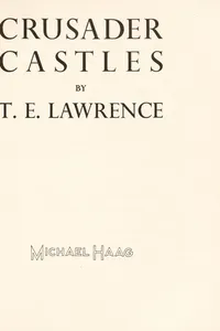 Crusader Castles (Hippocrene Insider's Guides Series)