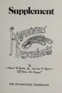 Pocahontas' descendants