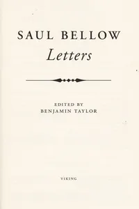 Cover of Saul Bellow by Saul Bellow