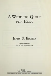 A wedding quilt for Ella